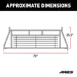 Load image into Gallery viewer, ARIES Classic Black Steel Headache Rack 111002 fits 2015-2020 Ford F-150