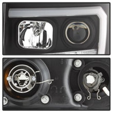 Load image into Gallery viewer, Spyder Auto (Spyder Signature) Projector Headlights - Version 2 - Light Bar DRL LED - Black 5083630 fits 2007-2013 GMC Sierra / 2007-2013 GMC Sierra 2500 Hd / 2007-2013 GMC Sierra 3500 Hd
