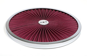 Trans-Dapt Performance Hi-Flow Cotton Air Cleaner Top; 14 in. Diameter- CHROME 2231