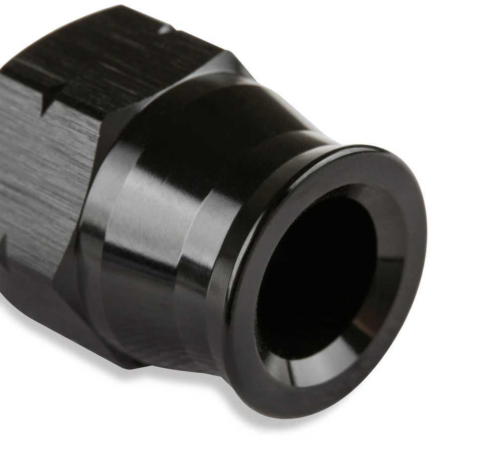 Mr Gasket Mr. Gasket Aluminum Tube Adapter -6 AN Male AN To 5/16 Inch Tubing Black 892005-BL