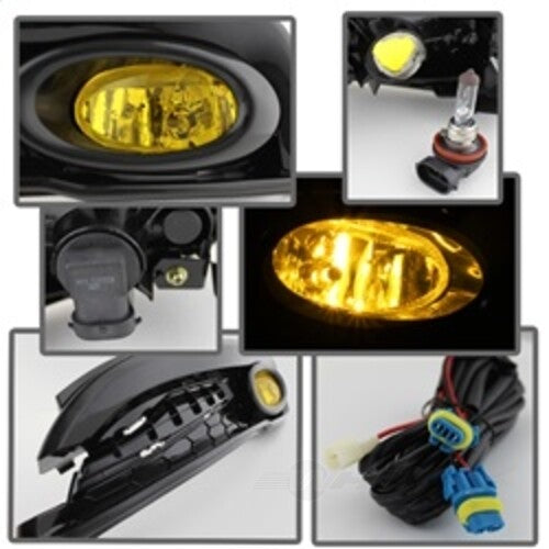 Spyder Auto (Spyder) OEM Fog Light w/Switch - Yellow 5077752 fits 2013-2015 Honda Civic DX