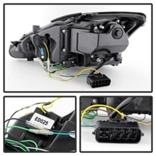 Spyder Auto (Spyder Signature) Projector Headlights - DRL - Black 5080059 fits 2006-2010 Lexus IS250 / 2006-2010 Lexus IS350