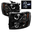 Load image into Gallery viewer, Spyder Auto (Spyder Signature) Projector Headlights - LED Halo - Black 5009494 fits 2007-2013 Chevrolet Silverado 1500 / 2007-2014 Chevrolet Silverado 2500 HD / 2007-2014 Chevrolet Silverado 3500 HD