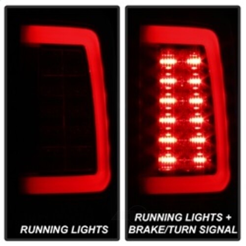 Spyder Auto (Spyder) LED Tail Lights - Black Smoke 5084064 fits 2013-2018 Ram 1500 / 2013-2018 Ram 2500 / 2013-2018 Ram 3500