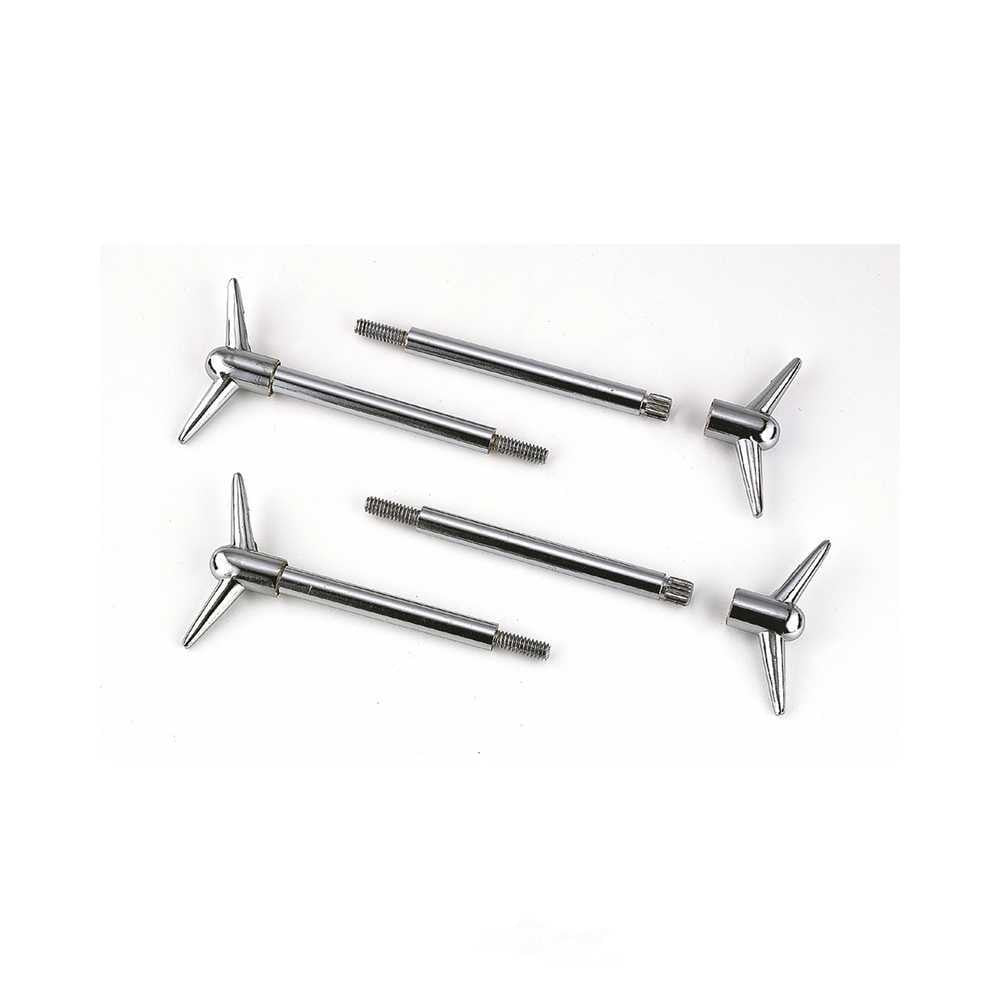 Mr Gasket Valve Cover Y Wing Bolts - Chrome Plated - 4 Pack 9824 fits 1975 Chevrolet Bel Air, C30, Camaro, Caprice, Impala, Nova / 1972-1974 Chevrolet Blazer / 1977-1980 Chevrolet C10, Malibu, K30