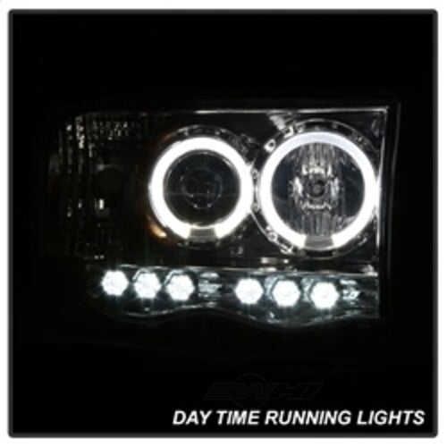 Spyder Auto (Spyder Signature) Projector Headlights - LED Halo - Chrome 5009982 fits 2002-2005 Dodge Ram 1500 / 2003-2005 Dodge Ram 2500 / 2003-2005 Dodge Ram 3500