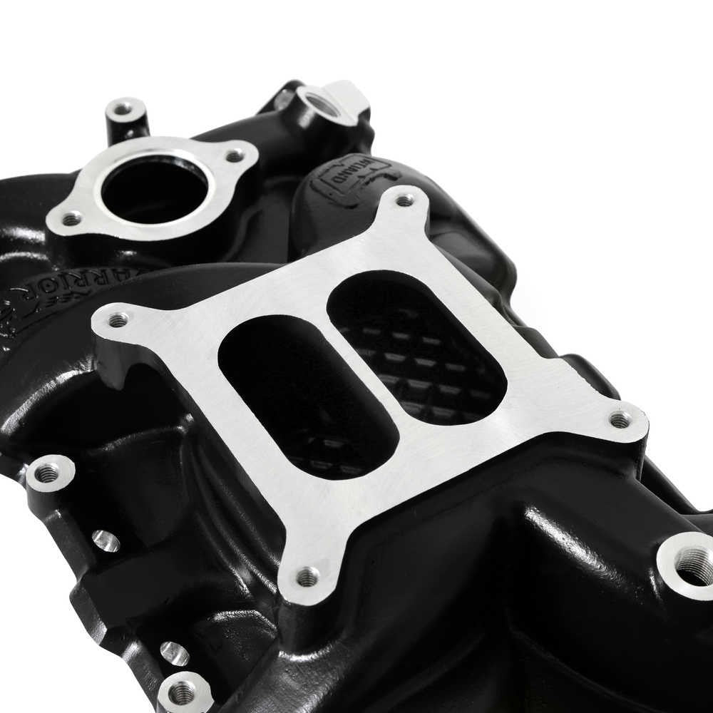 Weiand Street Intake - Black Ceramic 8120BK fits 1955-1979 Chevrolet / GMC Small Block V8