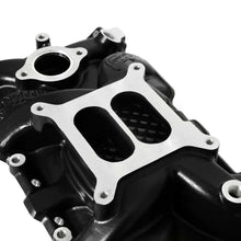 Load image into Gallery viewer, Weiand Street Intake - Black Ceramic 8120BK fits 1955-1979 Chevrolet / GMC Small Block V8