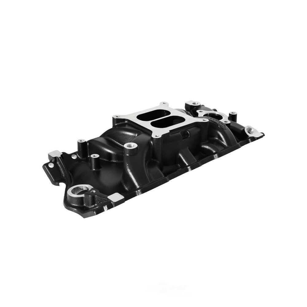 Weiand Street Intake - Black Ceramic 8120BK fits 1955-1979 Chevrolet / GMC Small Block V8