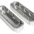 Load image into Gallery viewer, Hamburger's Performance FABRICATED ALUMINUM VALVE COVERS POLISHED WITH HOLE 1023 fits Chevy BB