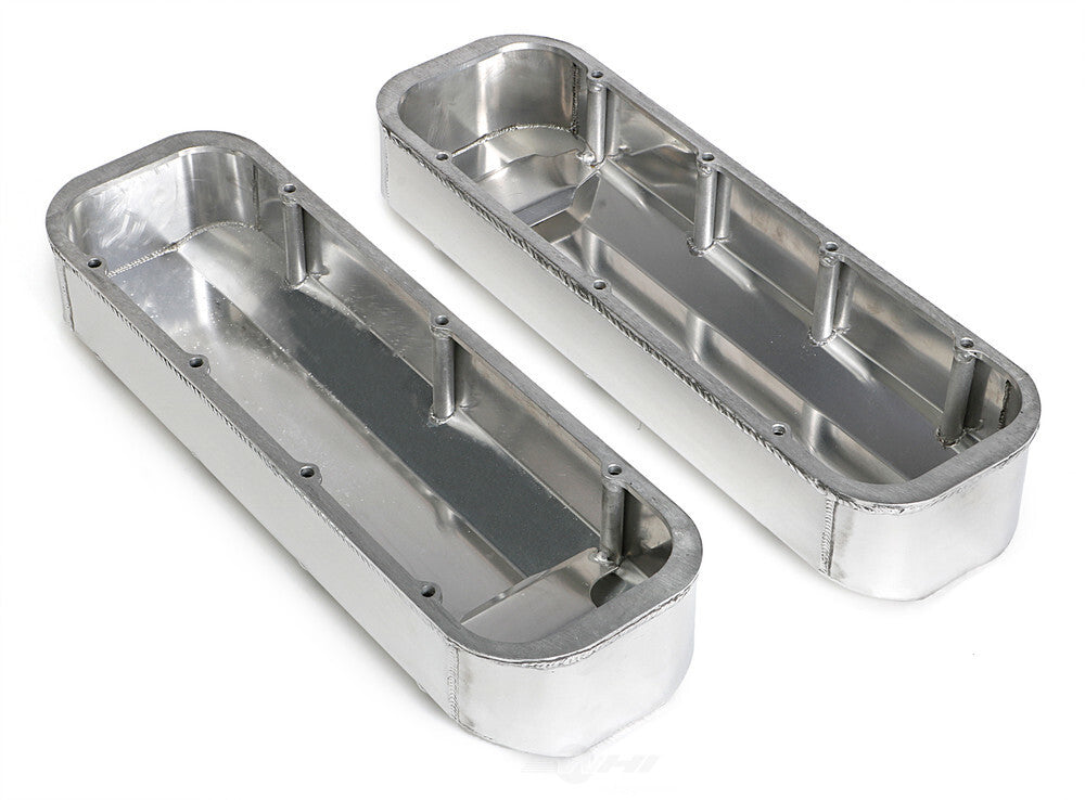 Hamburger's Performance FABRICATED ALUMINUM VALVE COVERS POLISHED WITH HOLE 1023 fits Chevy BB