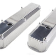 Load image into Gallery viewer, Hamburger's Performance POLISHED Aluminum Fabricated Valve Covers; MOPAR SB Engines; WITH Holes/Baffles 1051