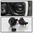 Load image into Gallery viewer, Spyder Auto (Spyder Signature) Projector Headlights - Version 2 - Light Bar DRL - Black 5085306 fits 2006-2008 Dodge Ram 1500 / 2006-2009 Dodge Ram 2500 / 2006-2009 Dodge Ram 3500