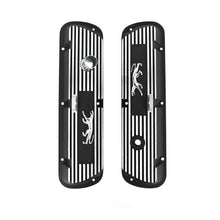 Load image into Gallery viewer, Scott Drake Aluminum Valve Covers Black Powder Coated Wrinkle Finish 6A582-CO fits 1967-1973 Mercury Cougar