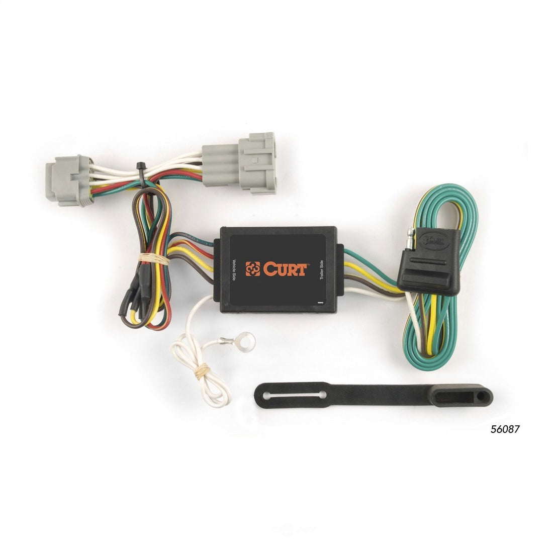 CURT Custom Wiring Harness, 4-Way Flat Output 56087 fits 2009 Suzuki Equator, Equator Premium, Equator RMZ-4, Equator Sport