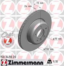 Load image into Gallery viewer, Zimmermann Coated Brake Disc 3490 fits 2009-2016 BMW Z4