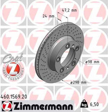 Load image into Gallery viewer, Zimmermann Coated Brake Disc 1569 fits 2005-2008 Porsche Boxster / 2007-2008 Porsche Cayman