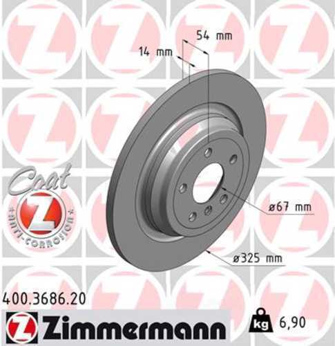 Zimmermann Coated Brake Disc 3686 fits 2016-2018 Mercedes-Benz GLE350 / 2019 Mercedes-Benz GLE400 / 2017-2019 Mercedes-Benz GLE43 Amg / 2016 Mercedes-Benz GLE450 Amg / 2015 Mercedes-Benz ML250 / 2012-2015 Mercedes-Benz ML350