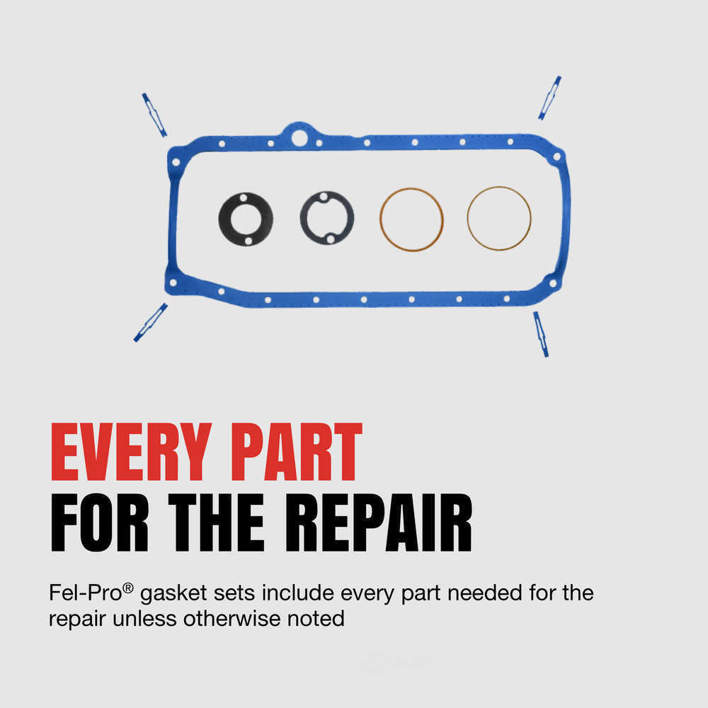Fel-Pro OS 30715 Engine Oil Pan Gasket Set High-Temperature Rubber-Coated Fiber fits 2004 2005 Chrysler Sebring / 2001-2003 Chrysler Sebring LX / 2001-2003 Dodge Stratus SE / 2003-2005 Dodge Stratus / Mitsubishi Eclipse
