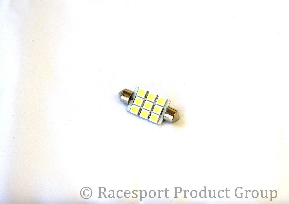 Race Sport 42mm 5050 LED 9 Chip Bulbs (White) (Individual) RS-42MM-W-5050 fits 1995-2017 Acura / Cadillac / Chevrolet