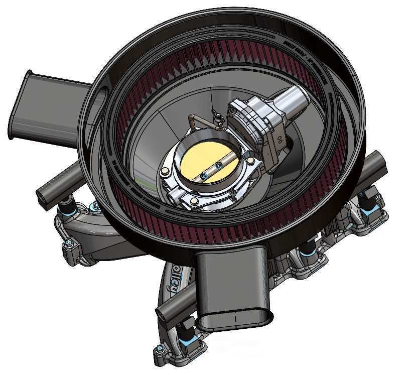 Holley Style DBW Throttle Body - Cotton Gauze Element 120-520 fits LS3