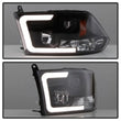 Load image into Gallery viewer, Spyder Auto (Spyder Signature) Projector Headlights - Version 2 - Light Bar DRL - Black 5084811 fits 2009-2010 Dodge Ram 1500 / 2009-2010 Dodge Ram 2500 / 2009-2010 Dodge Ram 3500 / 2011-2018 Ram 1500 / 2011-2016 Ram 2500 / 2011-2016 Ram 3500