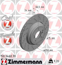 Load image into Gallery viewer, Zimmermann Brake Disc 150.3460.70 fits 2008-2013 BMW 1 Series M / M3 / 2011 BMW 1 Series M