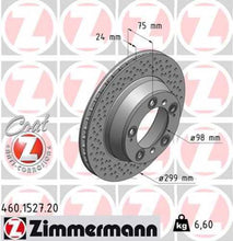 Load image into Gallery viewer, Zimmermann Coated Brake Disc 1527 fits 1999-2008 Porsche 911