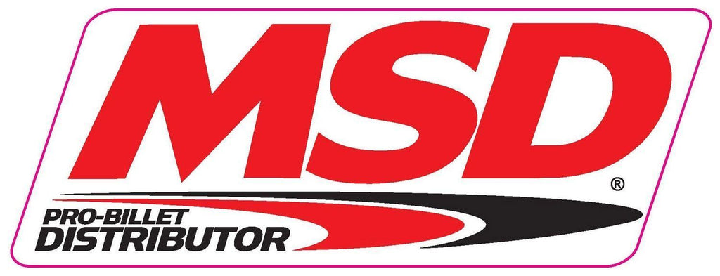 MSD The MSD Logo Decal, Red, Black & White. 9.25" wide x 3.375" high. 9309