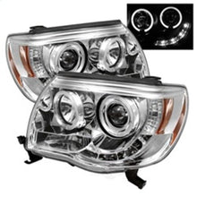 Load image into Gallery viewer, Spyder Auto (Spyder Signature) Projector Headlights - LED Halo - Chrome 5011923 fits 2005-2011 Toyota Tacoma