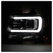 Load image into Gallery viewer, Spyder Auto (Spyder Signature) Projector Headlights - Version 2 - Light Bar DRL - Black 5082565 fits 2007-2013 Chevrolet Avalanche / 2007-2014 Chevrolet Suburban 1500 / 2007-2013 Chevrolet Suburban 2500 / 2007-2014 Chevrolet Tahoe