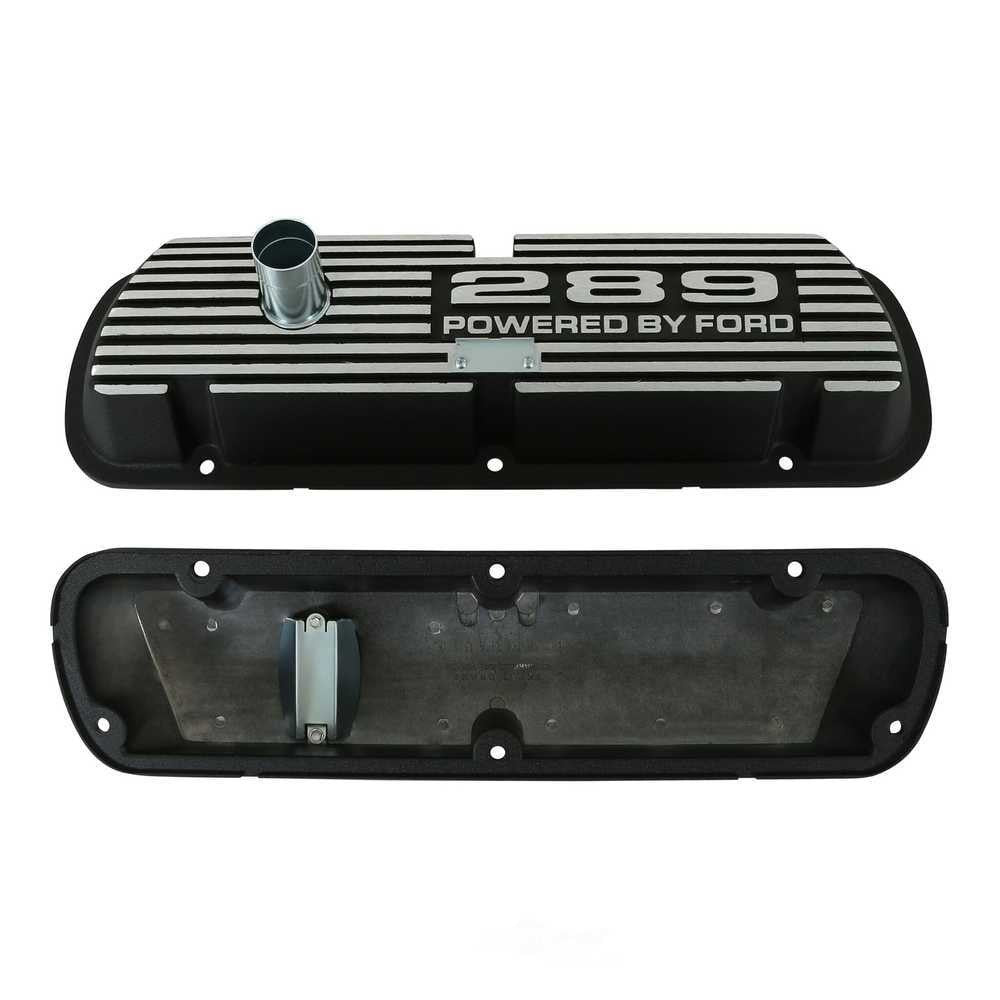 Scott Drake Aluminum Valve Covers Black Powder Coat 6A582-289 fits 1964-1968 Ford Mustang 289