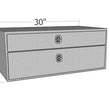 Load image into Gallery viewer, Unique Truck Accessories 30"x20" UnderBody w/ Top Drawer - Black Texture Coat UB30-20TD-BT