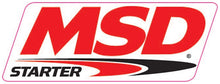 Load image into Gallery viewer, MSD The MSD STARTER Logo Decal; Red, Black &amp; White. 9.25" wide x 3.375" high. 9291