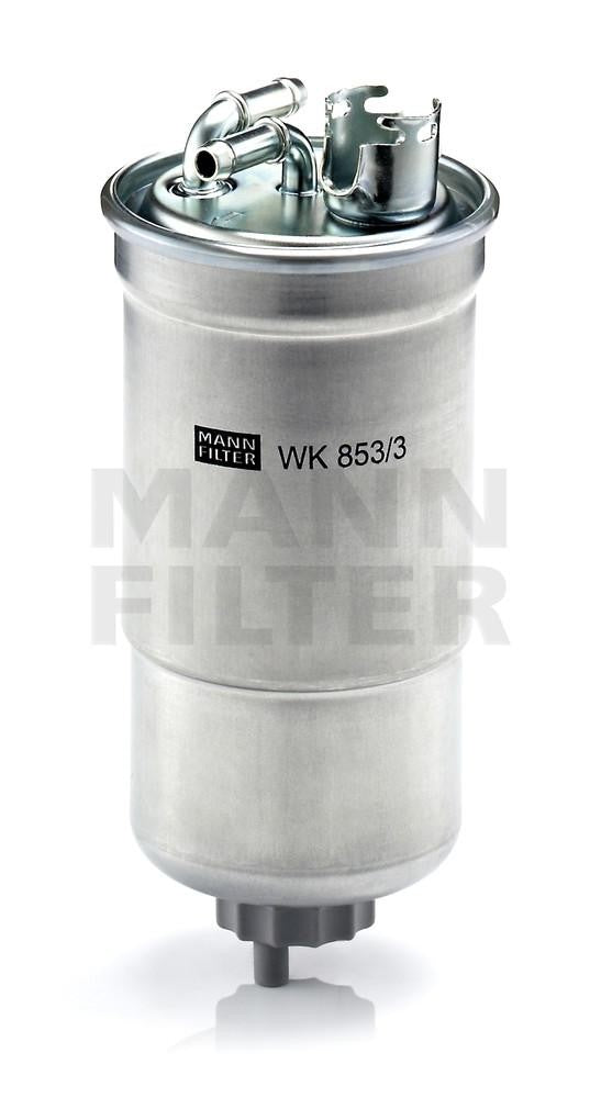 Mann-Filter Fuel Filter WK 853/3 X fits 1998 Volkswagen Beetle / 1999 Volkswagen Jetta TDI