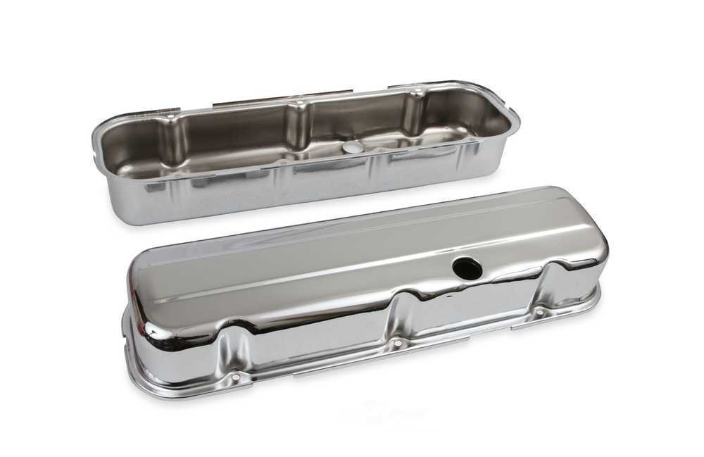 Mr Gasket Chrome Tall-Style Valve Covers without Baffle 9802 fits 1965-2000 Chevrolet / GMC