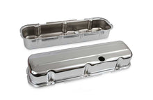 Load image into Gallery viewer, Mr Gasket Chrome Tall-Style Valve Covers without Baffle 9802 fits 1965-2000 Chevrolet / GMC