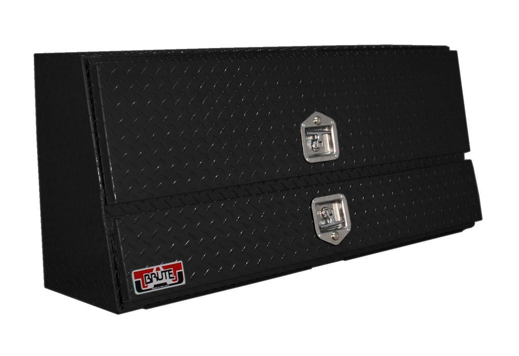 Unique Truck Accessories 48" Contr. TopSider w/ Doors Comm. Class - Black Texture Coat TBS200-48-BT