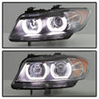 Load image into Gallery viewer, Spyder Auto (Spyder Signature) Projector Headlights - LBDRL - Black 5083432 fits 2006-2008 BMW 323i / 2007-2008 BMW 328i / 2007-2008 BMW 328xi / 2007-2008 BMW 335i / 2007-2008 BMW 335xi