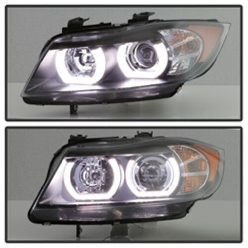 Spyder Auto (Spyder Signature) Projector Headlights - LBDRL - Black 5083432 fits 2006-2008 BMW 323I / 2007-2008 BMW 328I / 2007-2008 BMW 328XI / 2007-2008 BMW 335I / 2007-2008 BMW 335XI