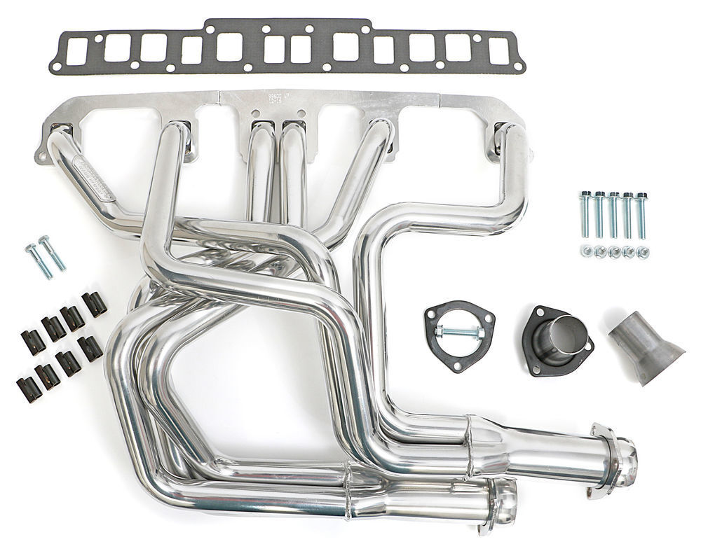 Hedman Hedders Silver Dual-Outlet Long-Tube Headers 99606 fits 1972-1983 Jeep CJ5 / 1972-1975 Jeep CJ6 / 1976-1986 Jeep CJ7