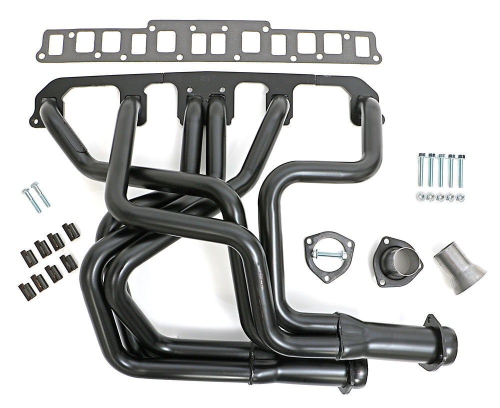 Hedman Hedders Uncoated Dual-Outlet Long-Tube Headers 99600 fits 1972-1983 Jeep CJ5 / 1972-1975 Jeep CJ6 / 1976-1986 Jeep CJ7