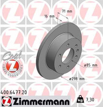 Load image into Gallery viewer, Zimmermann Coated Brake Disc 6477 fits 2007-2010 Dodge Sprinter 2500 / 2010-2018 Mercedes-Benz Sprinter 2500