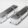 Load image into Gallery viewer, Hamburger's Performance Fab. Aluminum Valve Covers withFins; With holes- POLISHED 1111 fits 1958-1986 Chevy SB / 1964-1969 Chevrolet Camaro, Chevelle, Chevy II