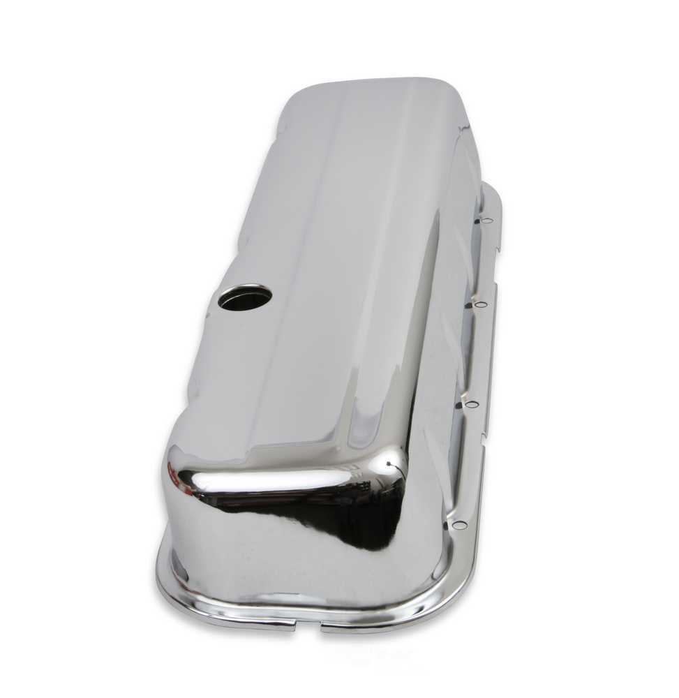 Mr Gasket Chrome Tall-Style Valve Covers without Baffle 9802 fits 1965-2000 Chevrolet / GMC