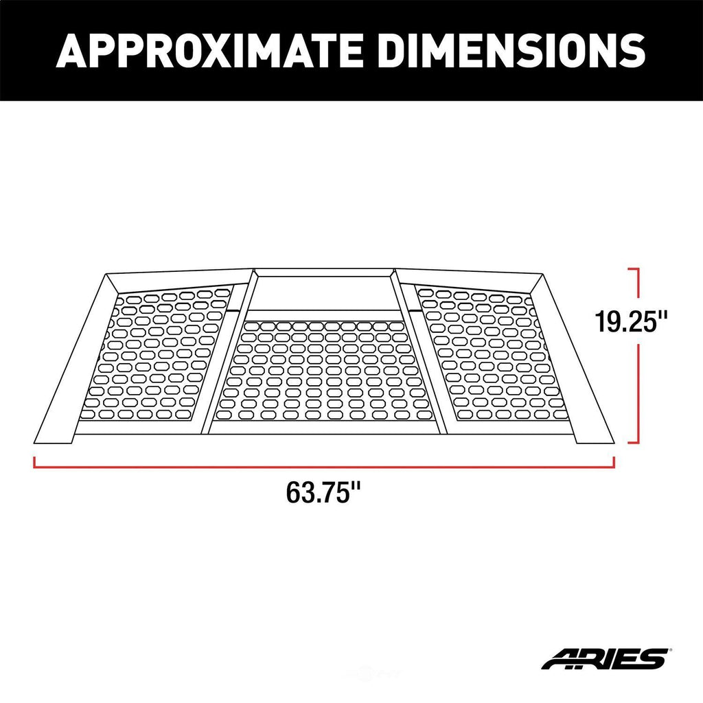 ARIES Switchback Black Aluminum Headache Rack 1110111 fits Dodge Ram / Ram 1500 / 2500 / 3500