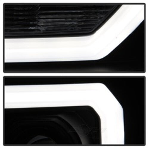 Spyder Auto (Spyder Signature) Projector Headlights - Version 2 - Light Bar DRL LED - Black 5083630 fits 2007-2013 GMC Sierra / 2007-2013 GMC Sierra 2500 Hd / 2007-2013 GMC Sierra 3500 Hd