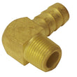 Load image into Gallery viewer, Derale 1/2" NPT Male x 1/2" Barb 90° Hose Fitting, Each 98244