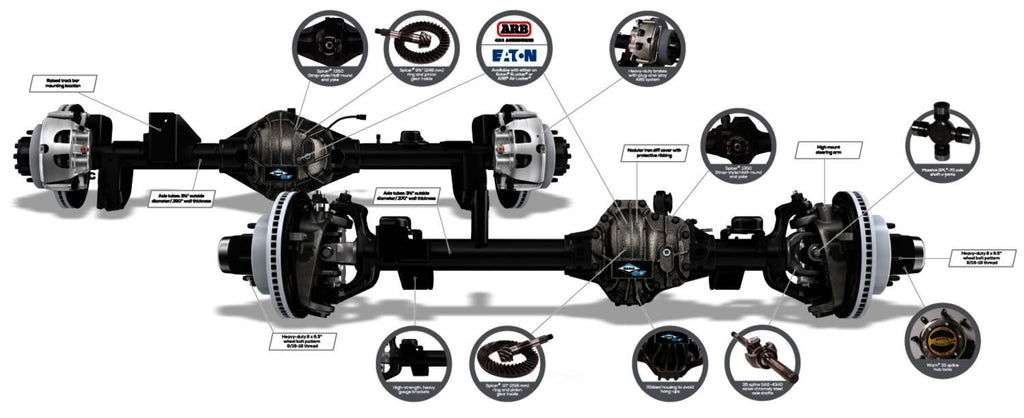 Spicer Ultimate Dana 60 Crate Axle - Rear 5.38 ELD fits 2018-2022 Jeep Wrangler