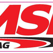 Load image into Gallery viewer, MSD The MSD PRO MAG Logo Decal; Red, Black &amp; White. 9.25" wide x 3.375" high. 9296